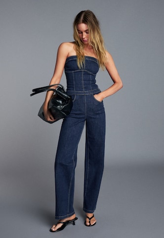 Bershka Jumpsuit in Blau: Vorderseite