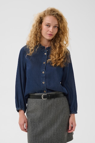 T-shirt CULTURE en bleu : devant