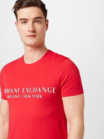 ARMANI EXCHANGE - Regular Fit Camisa em vermelho
