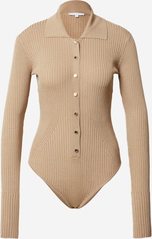 PATRIZIA PEPE Blouse body in Beige: voorkant