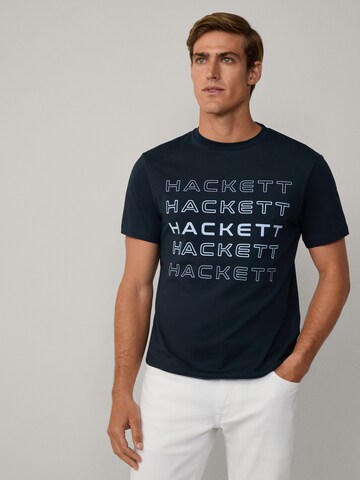 Hackett London Μπλουζάκι σε μπλε: μπροστά