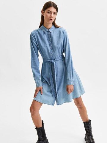 SELECTED FEMME Shirt Dress 'Tammy' in Blue