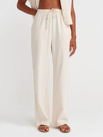 Dilvin Wide Leg Hose in Beige