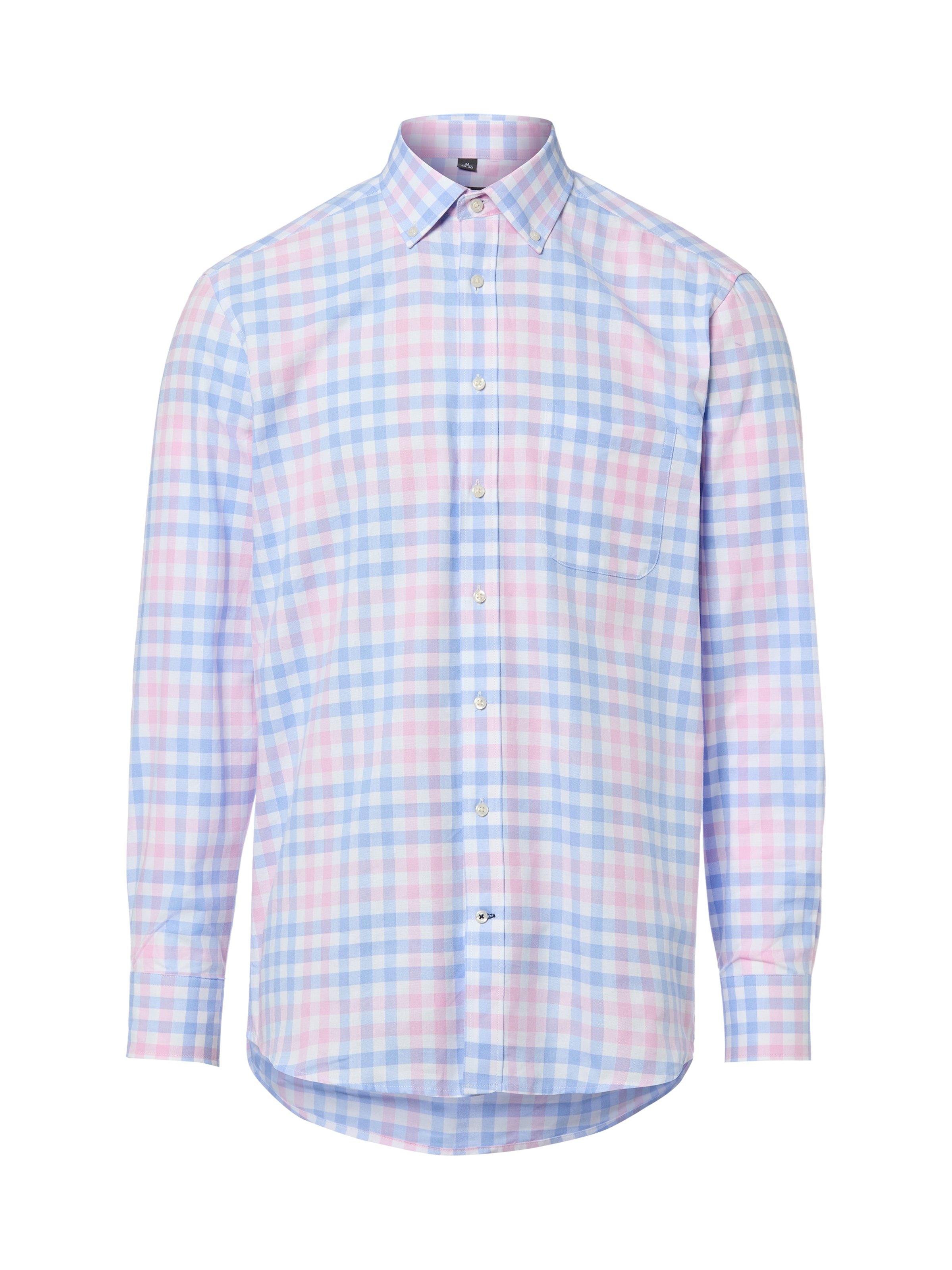 Nils Sundström Regular Fit Hemd in Blau: Vorderseite