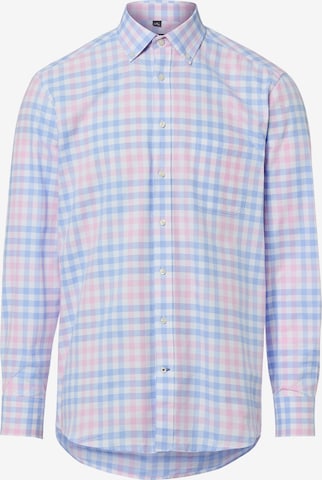 Chemise Nils Sundström en bleu : devant