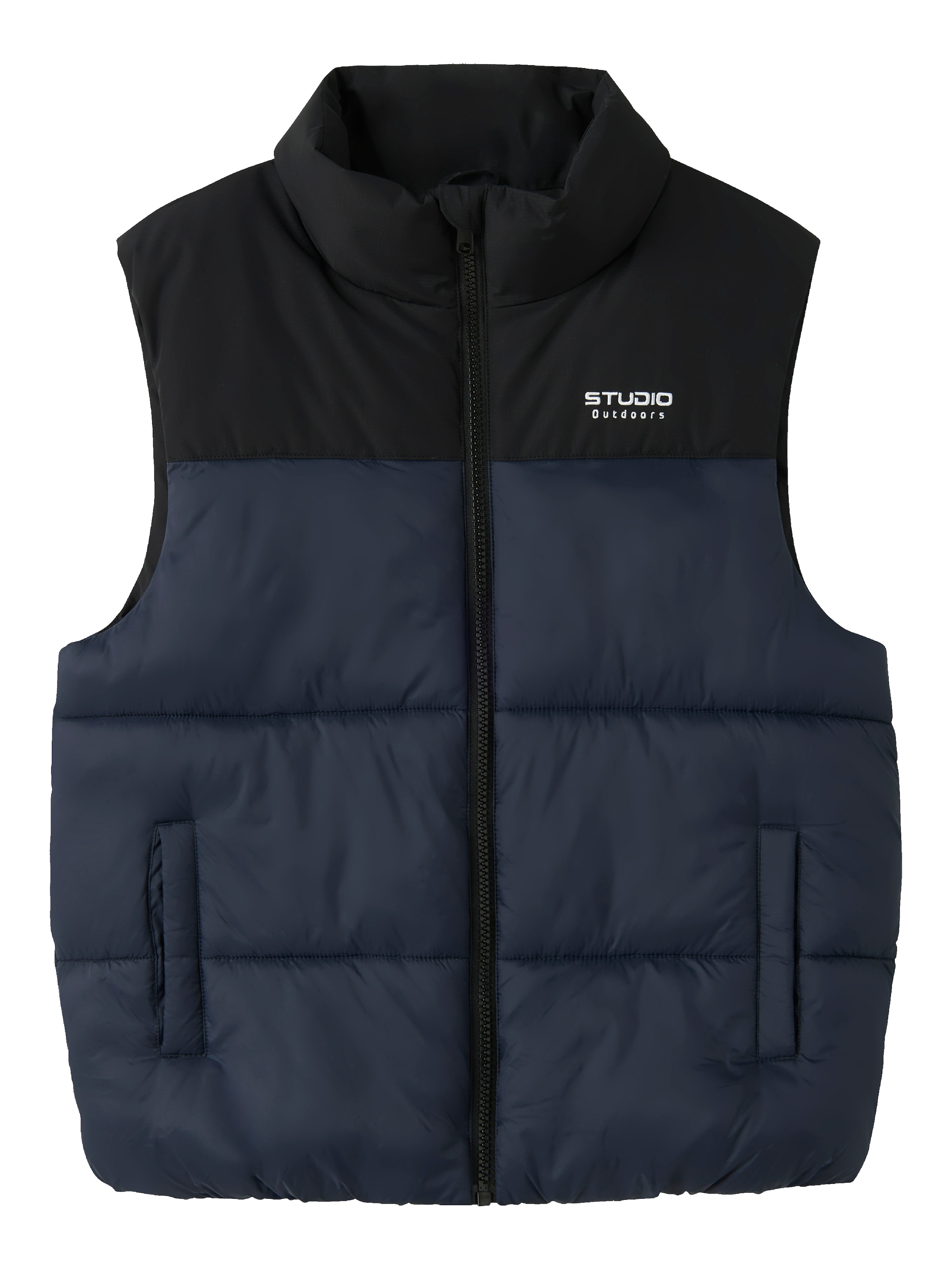 Gilet 'NMMMARBLE' NAME IT en bleu : devant