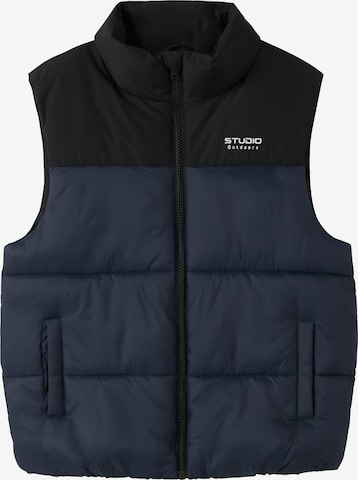 Gilet 'NMMMARBLE' NAME IT en bleu : devant