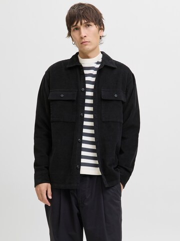juoda JACK & JONES Patogus modelis Marškiniai 'JJEPERFECT': priekis