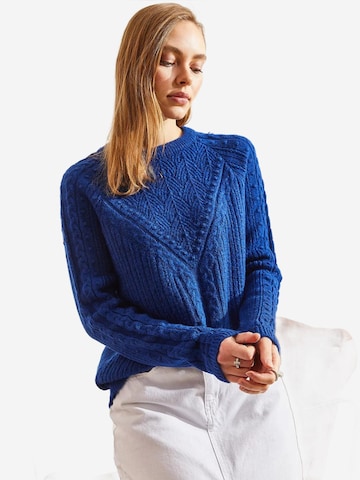 Bianco Lucci Pulover 'Pullover' | modra barva