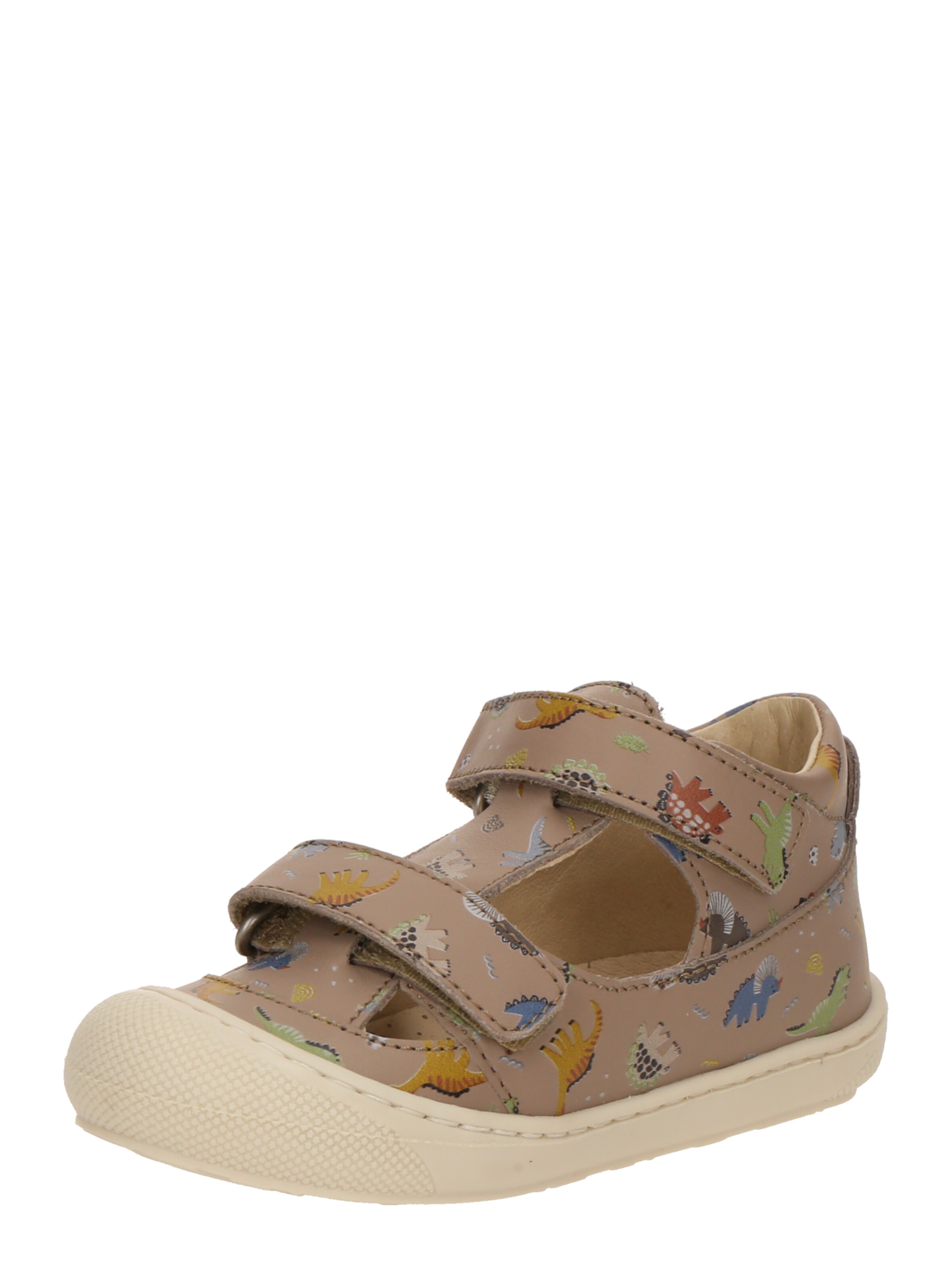 NATURINO Sko til de første spæde skridt 'PUFFY' i beige: forside