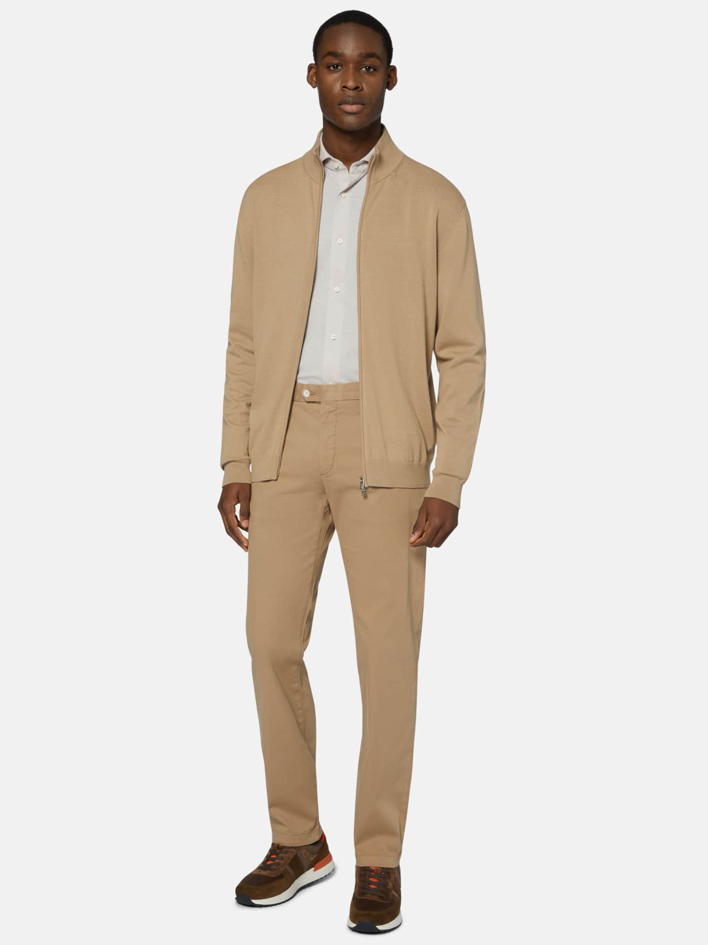 Boggi Milano knitted wool blazer - Brown