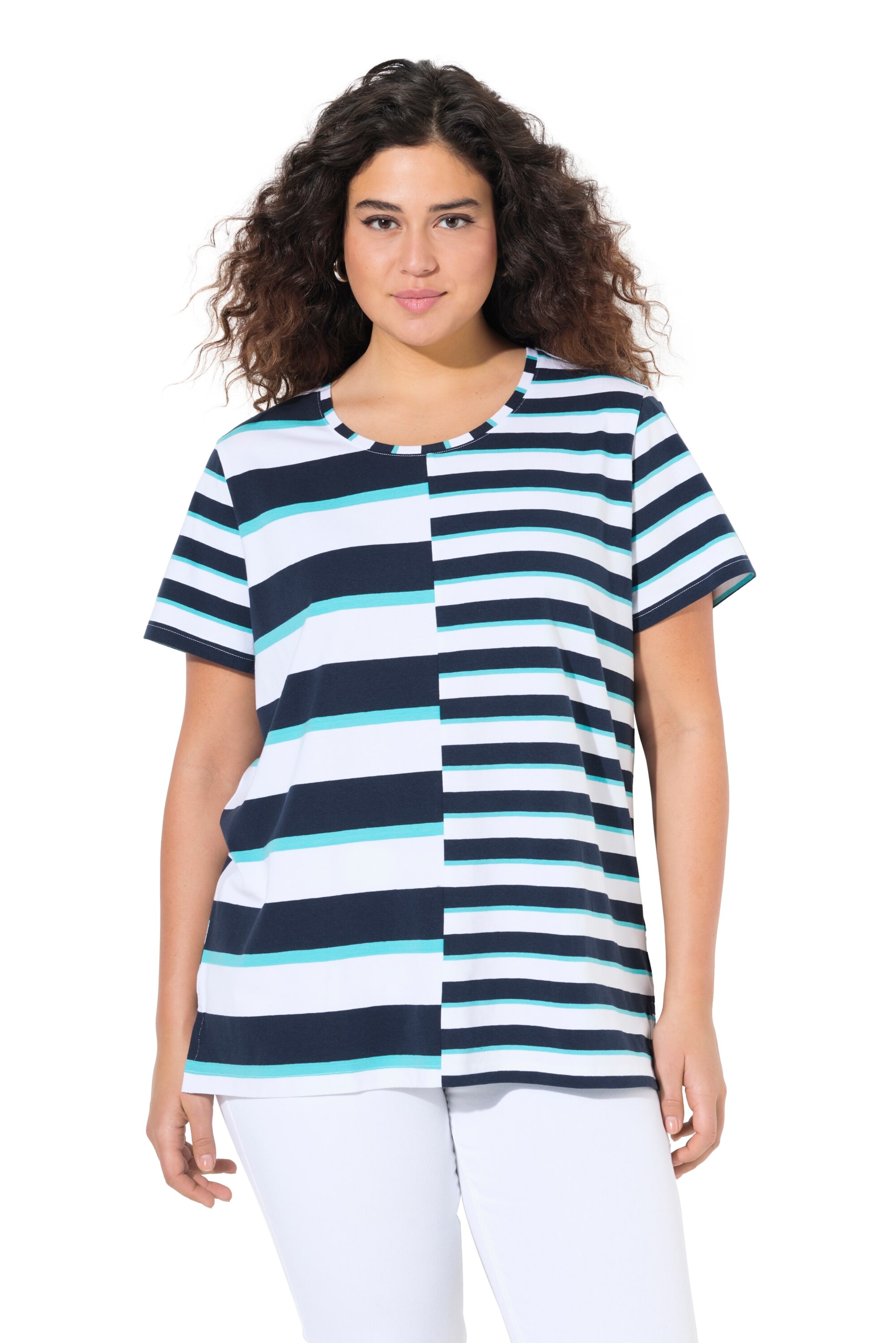 Ulla Popken Shirt in Blauw: voorkant