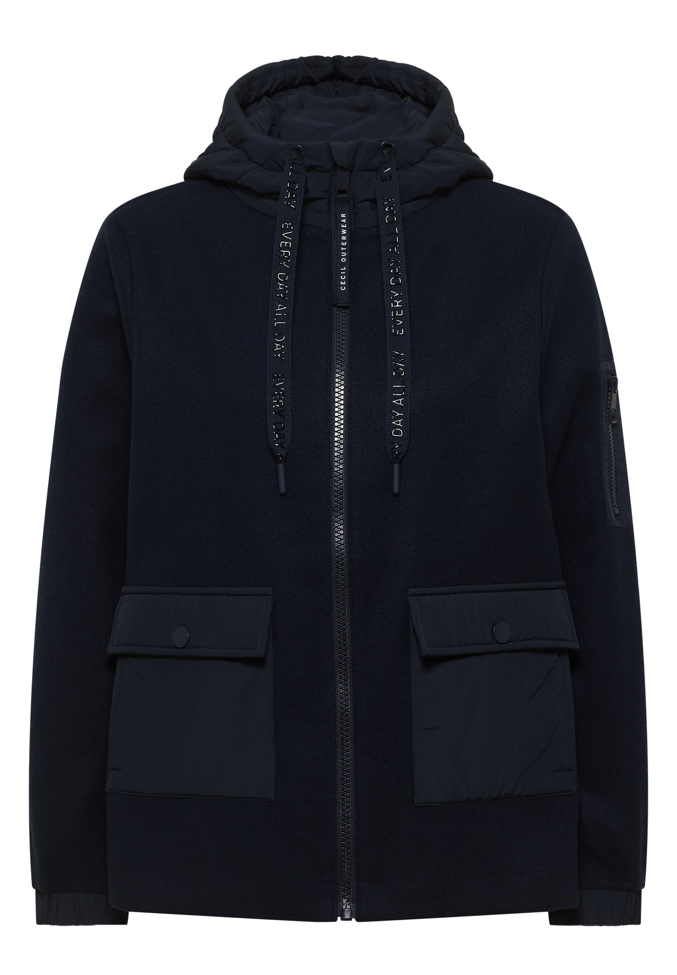 CECIL Between-Season Jacket in Blue: front