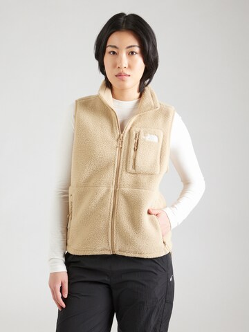 THE NORTH FACE Sports vest 'YUMIORI' in Beige: front