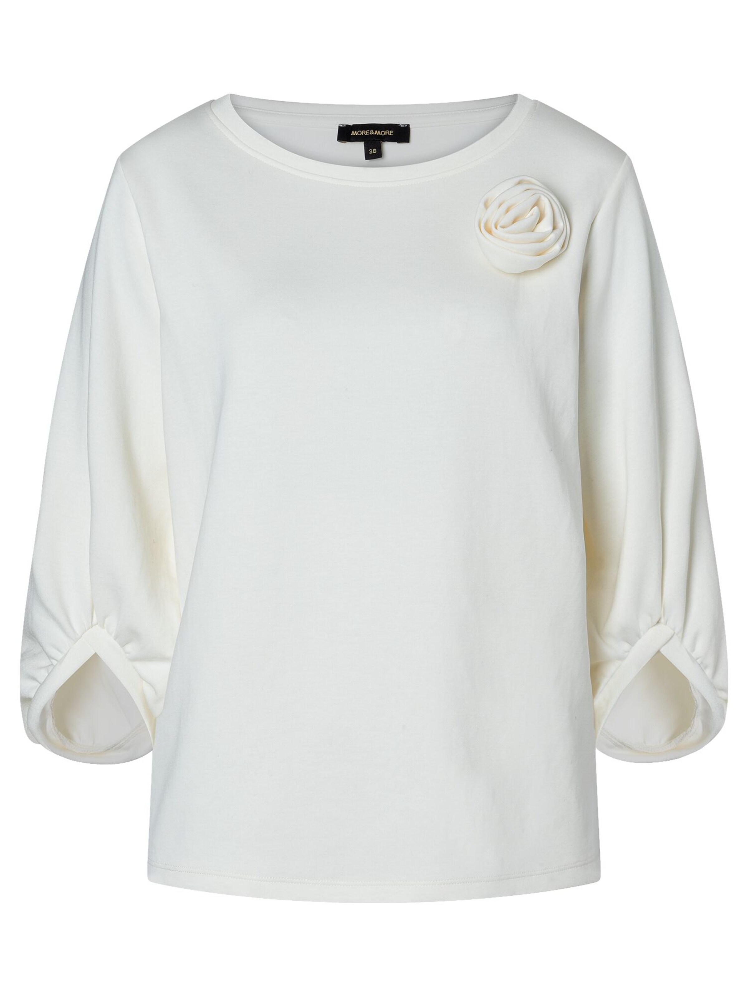 MORE & MORE Sweatshirt in Beige: front