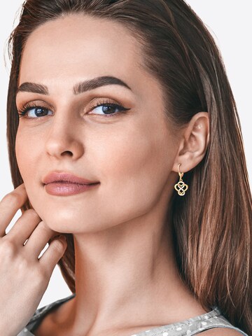 Sofia Milani Ohrringe 'Heart Infinity'‌‌ in Gold: Vorderseite