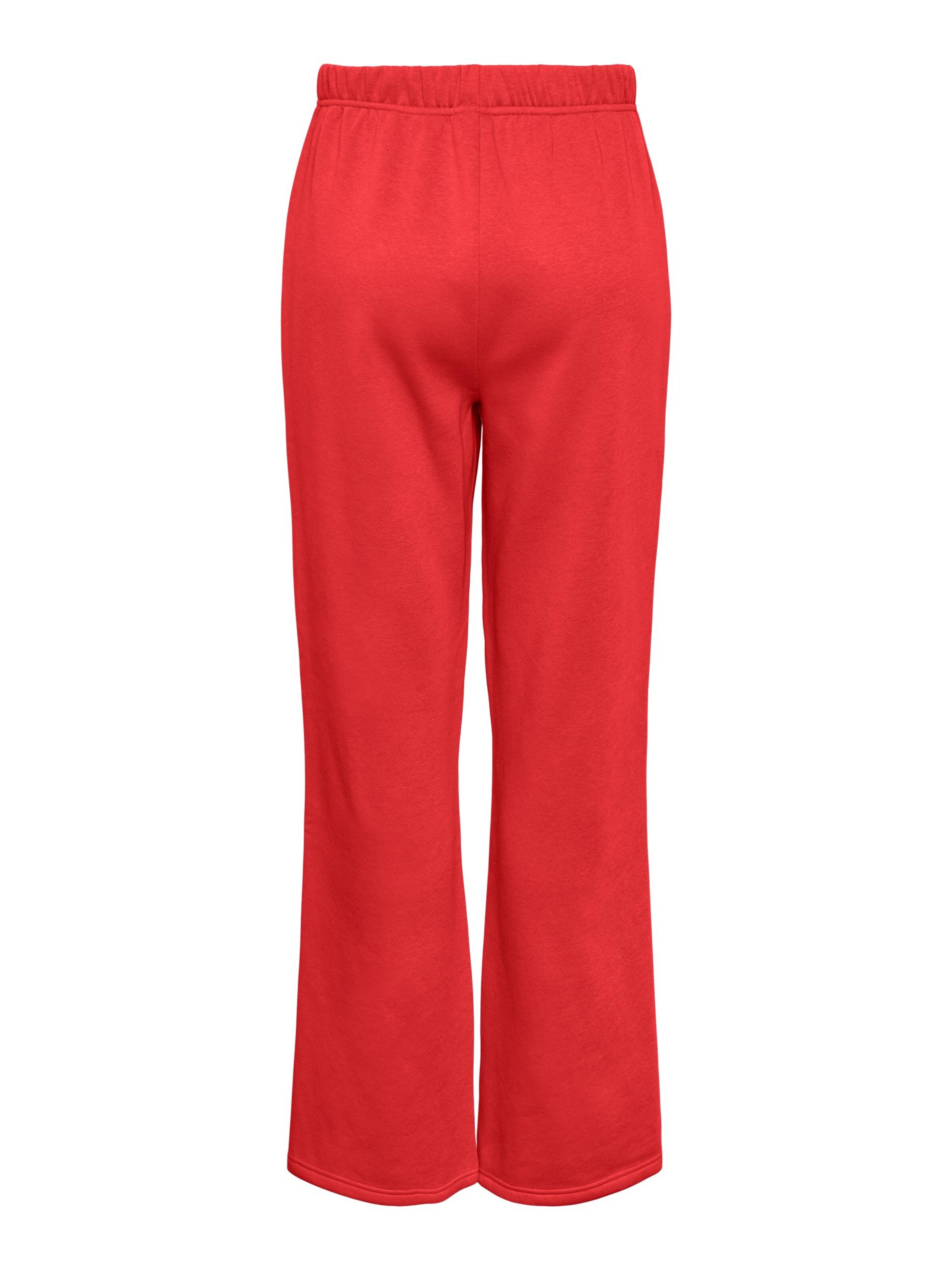 PIECES Loose fit Trousers 'CHILLI' in Red