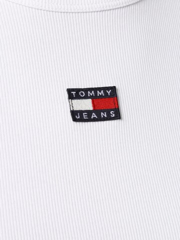balta Tommy Jeans Marškinėliai