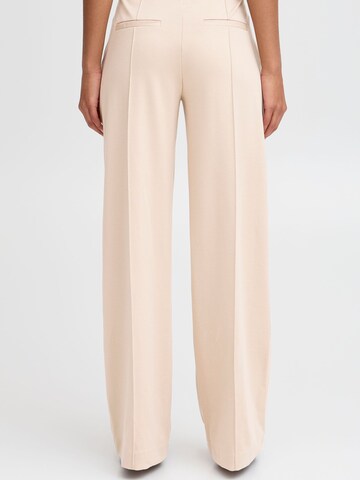 ICHI - Pierna ancha Pantalón de pinzas 'IHKate' en beige