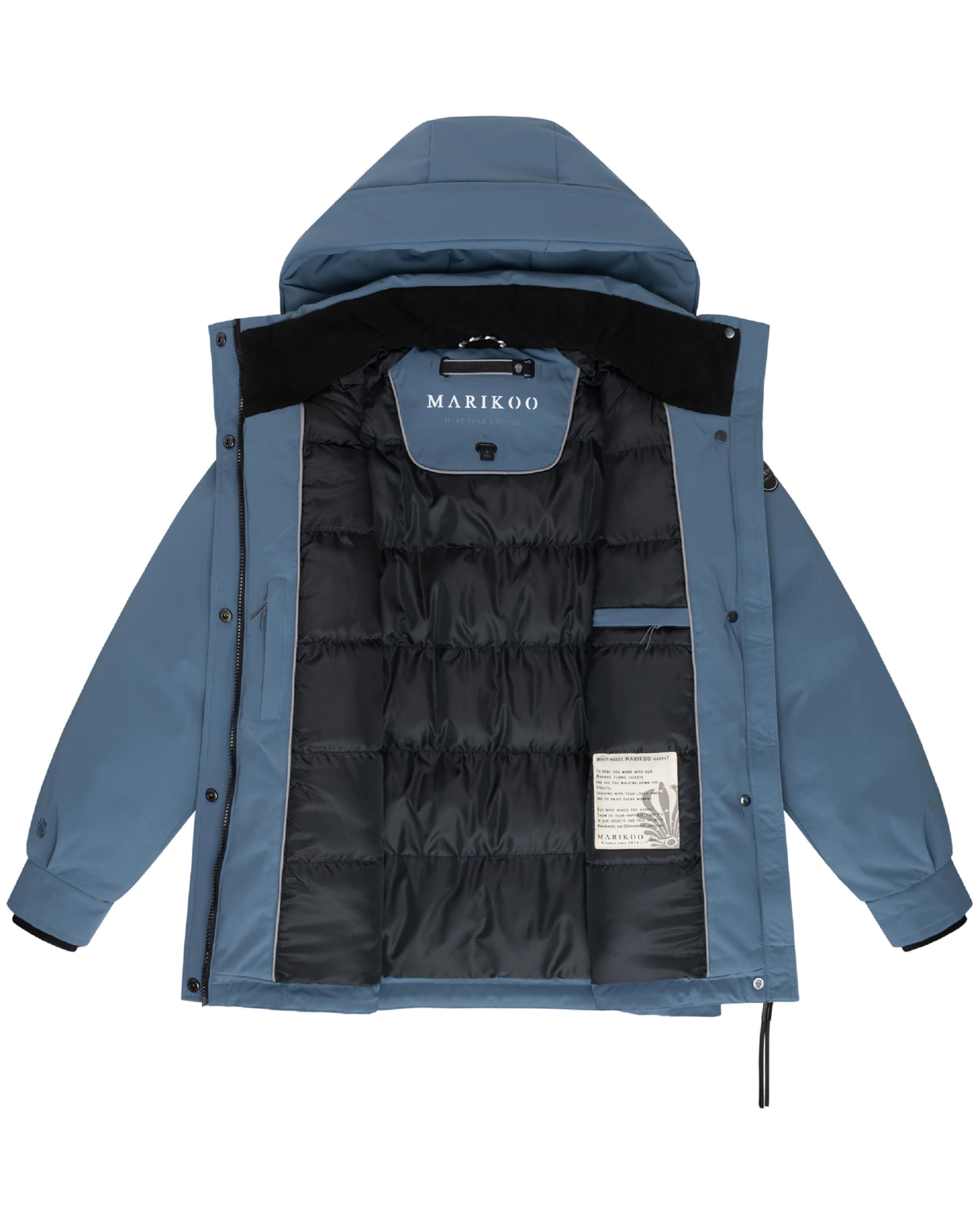 MARIKOO Pitkä talvitakki 'Shigaraa XVI' värissä sininen