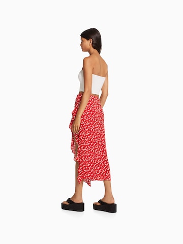 Bershka Skirt in Red