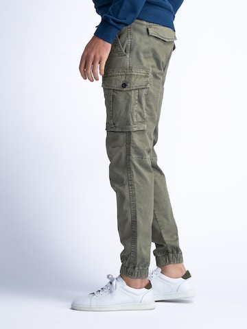 Petrol Industries Tapered Cargo trousers in Green