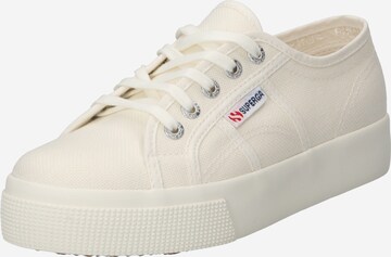 SUPERGA Низкие кроссовки в Белый: спереди