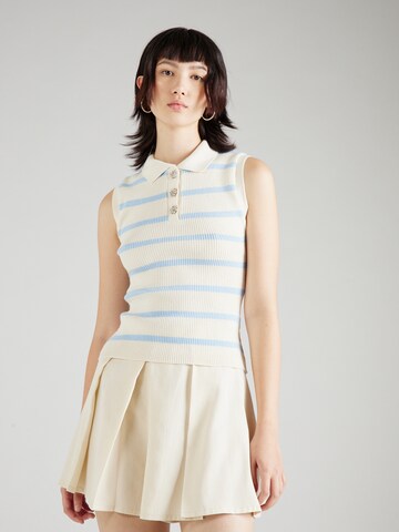 Top in maglia di River Island in beige: frontale