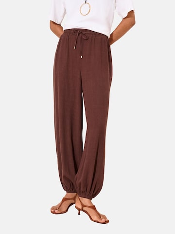 Lipsy Vat Broek in Bruin: voorkant