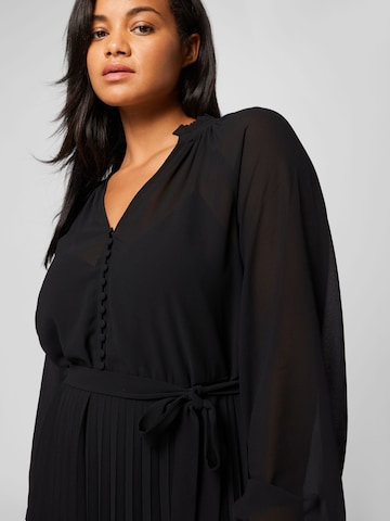 Guido Maria Kretschmer Curvy Shirt Dress 'Jenny' in Black