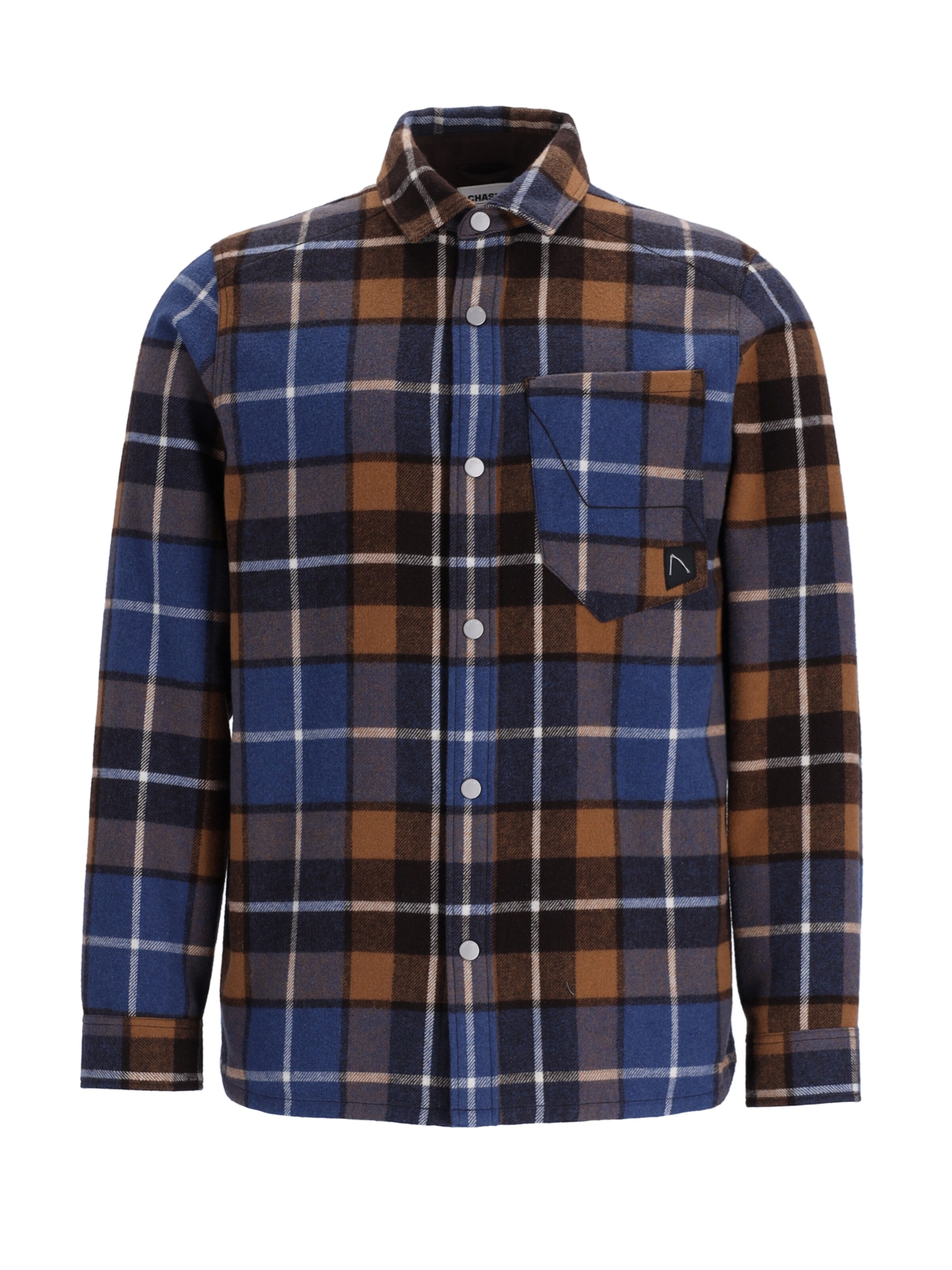 CHASIN' Regular fit Overhemd in Bruin: voorkant