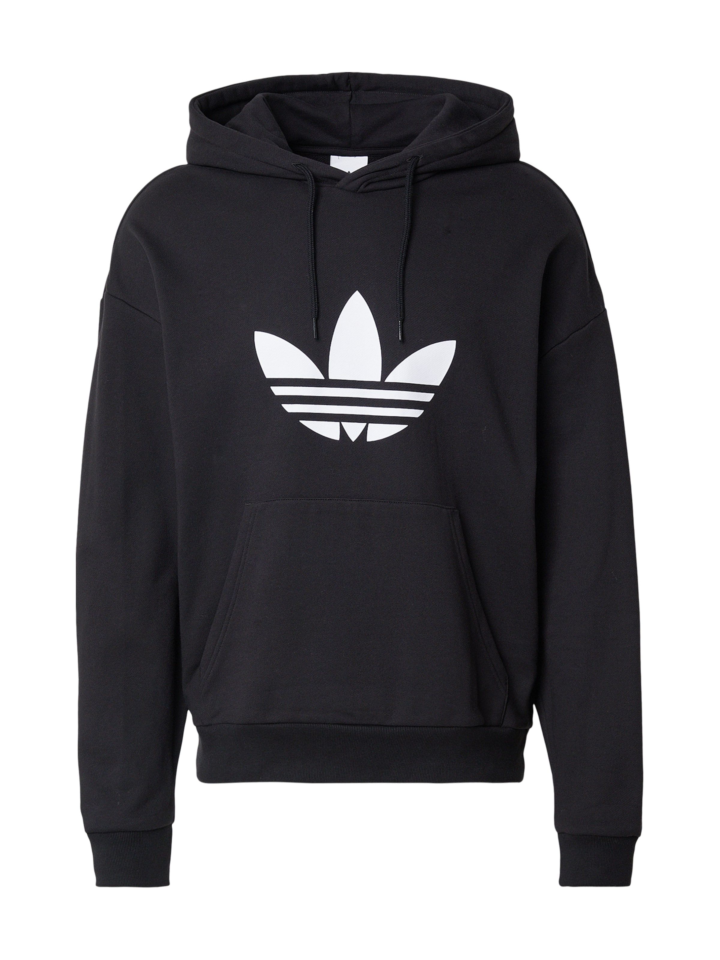 Megztinis be užsegimo 'TREFOIL' iš ADIDAS ORIGINALS, spalva – juoda / balta, Prekių apžvalga