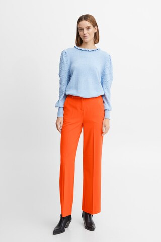 Wide leg Pantaloni con piega frontale 'DANTA' di b.young in arancione