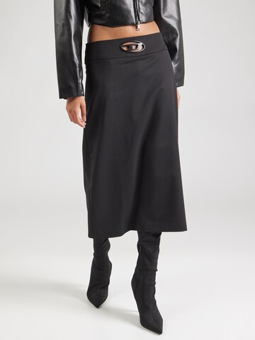 DIESEL - Falda 'O-SEUS' en negro: frente