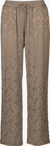 MADELEINE Wide leg Broek in Beige: voorkant