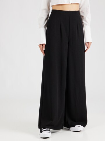 VERO MODA - Pierna ancha Pantalón plisado 'VMLAVA' en negro: frente