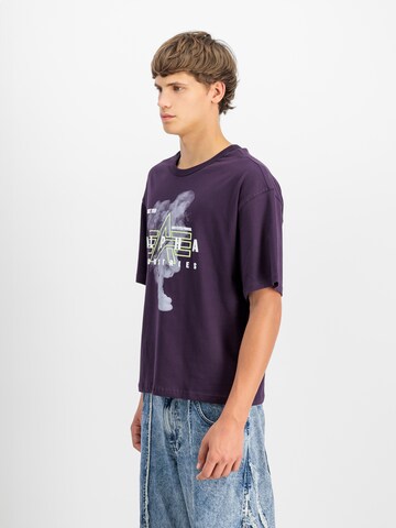 ALPHA INDUSTRIES Shirt in Lila