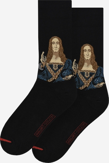 MuseARTa Socken in dunkelblau / braun, Produktansicht