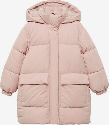 MANGO KIDS Plašč 'Vega' | roza barva: sprednja stran