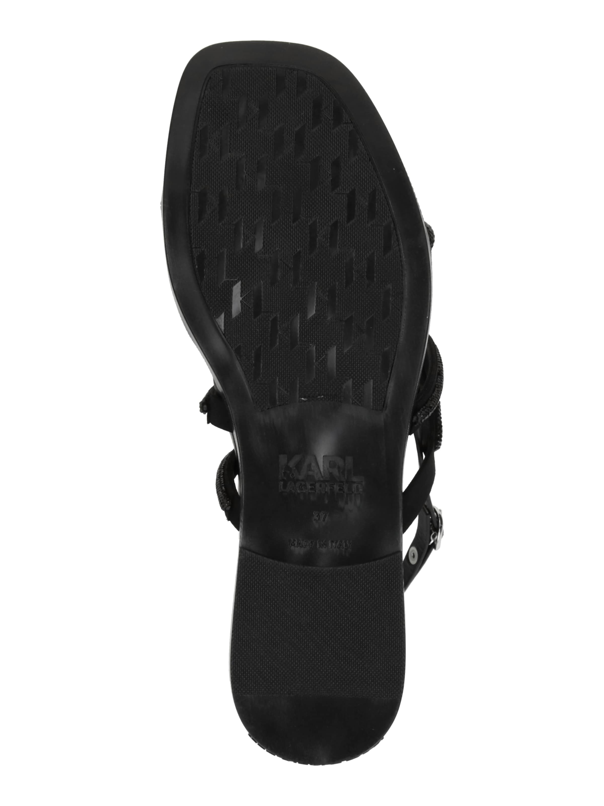 Karl Lagerfeld Strap sandal 'Olympia' in Black