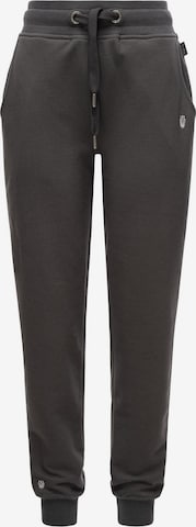 NAVAHOO Tapered Pants in Grey: front