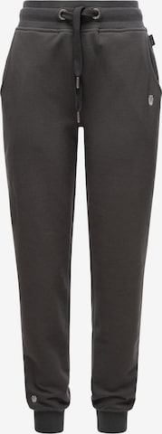 NAVAHOO Tapered Broek in Grijs: voorkant