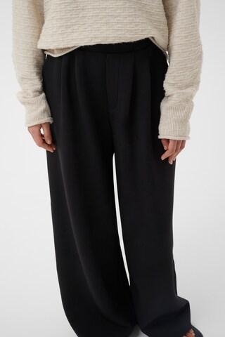 InWear Wide leg Pleat-front trousers 'SIMIIW VINCENTIW' in Black