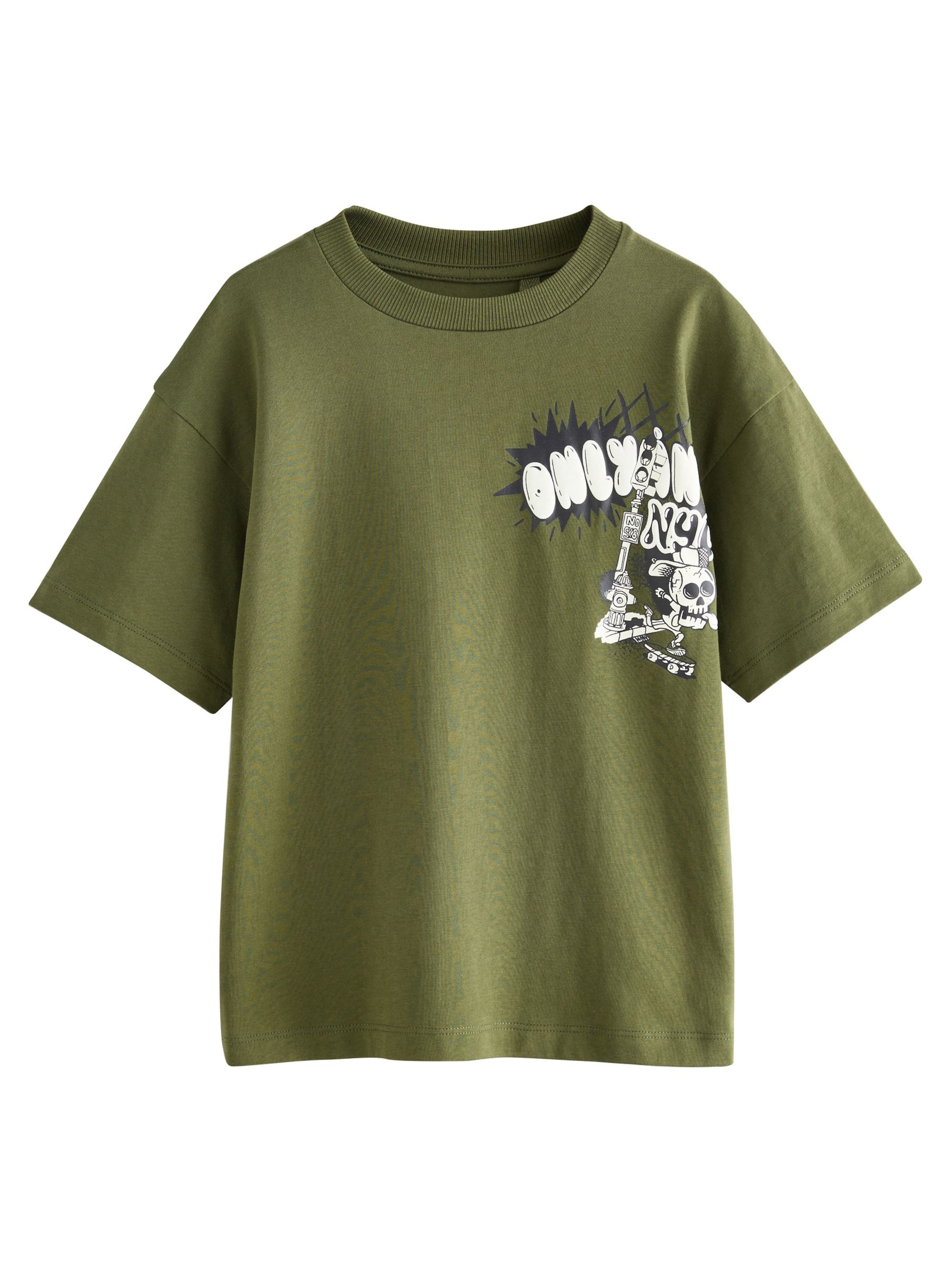 T-Shirt Next en vert : devant