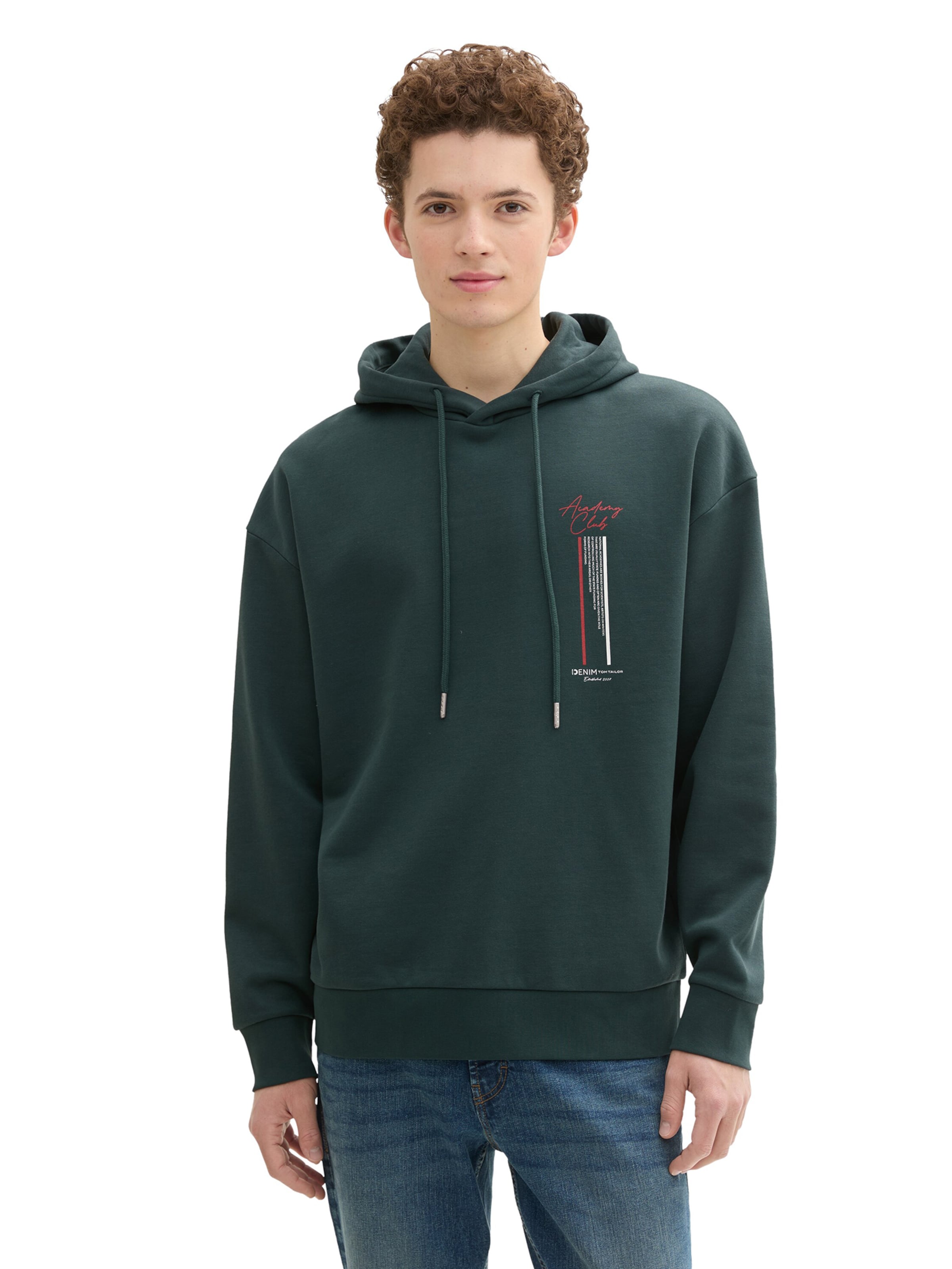 TOM TAILOR DENIM Sweatshirt in Groen
