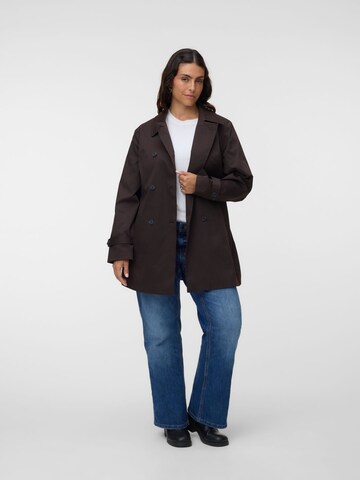Vero Moda Curve Mantel 'VMCChelsea' in Braun