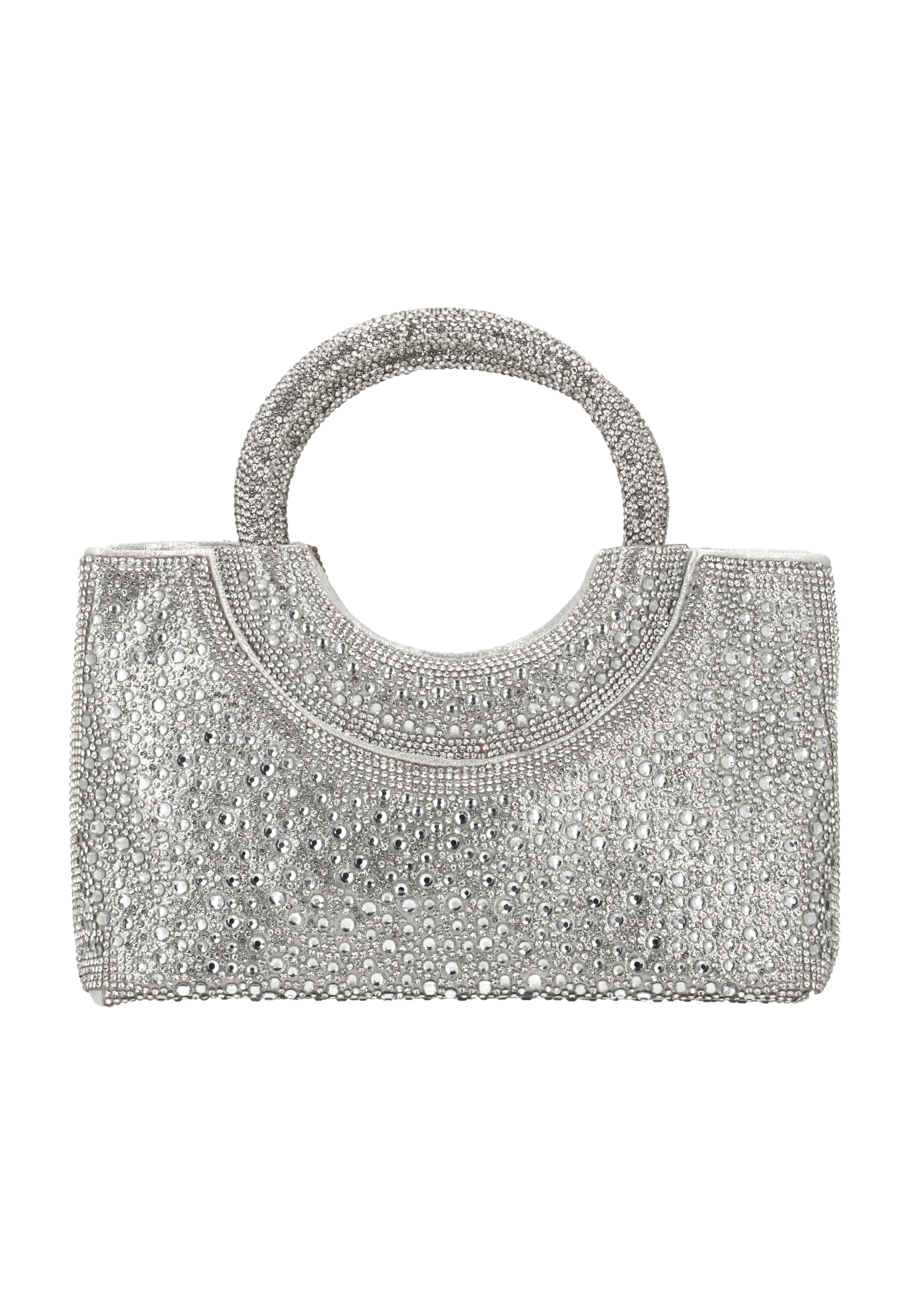 faina Handtasche in Silber: Vorderseite