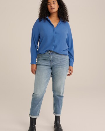 WE Fashion Bluse in Blau