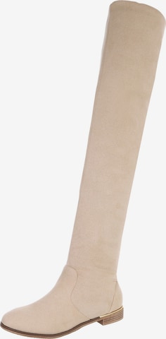 Ital-Design Stiefel in Beige: Vorderseite