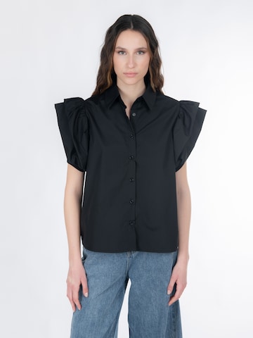 Camicia da donna di Influencer in nero: frontale